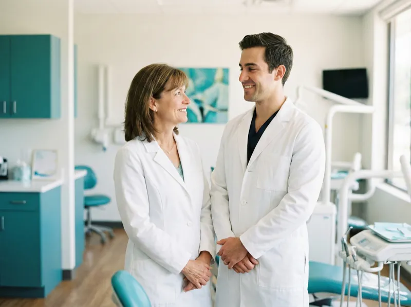 Dra. Cristina e Dr. Rafael — mãe e filho na clínica Specialitè